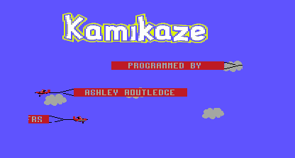 Kamikaze (Codemasters) Title Screen